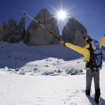 Schlurfspuren und Schlutzkrapfen - 4 Empfehlungen für Schneeschuhtouren rings um die Drei Zinnen in den Pustertaler Dolomiten - (c) Norbert Eisele-Hein