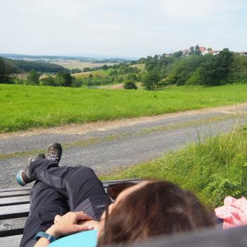 Eschenrod-StauseeTour - Ein geologisches Highlight ist die beeindruckende Basaltformation am Alteburgkopf, ein erkalteter Lavastrom aus der vulkanischen Vergangenheit des Vogelsberges - (c) Jörg Bornmann