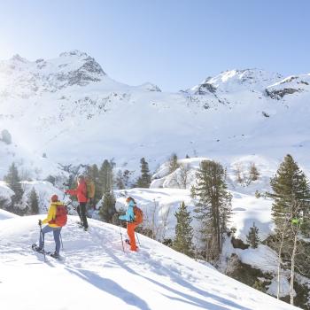Stapfvergnügen am Fuße der 3.000er - Schneeschuhwanderung Silvretta Bielerhöhe - (c) Stefan Kothner/Montafon Tourismus