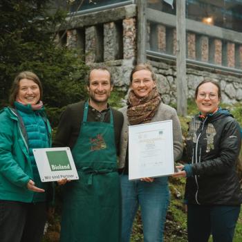 Reintalangerhütte wird Bioland zertifizierte Alpenvereinshütte des Deutschen Alpenvereins - Ab sofort mehr regionale und saisonale Bio-Mahlzeiten auf der DAV-Hütte bei Garmisch-Partenkirchen - (c) Bioland