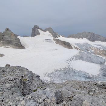 ...auf die Reste des Dachsteingletscher - (c) Christine Kroll