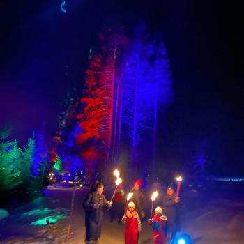Sterne und Fackeln verzaubern die Nacht, Winterwandernächte im Stubaital - (c) Gabi Dräger
