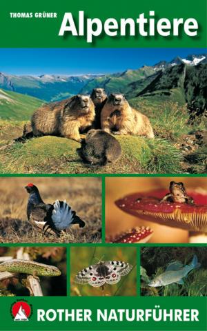 Alpentiere von Thomas Grüner  Der Rother Naturführer »Alpentiere« ist ein Bestimmungsbuch für unterwegs - (c) Rother Bergverlag