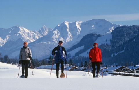 Schneeschuhwandern mit der KönigsCard im Allgäu und Tirol