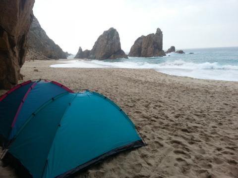 Zelten am Strand