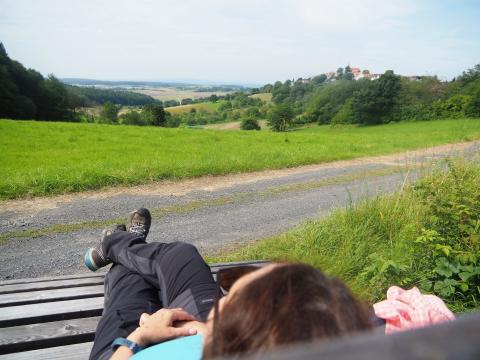 Eschenrod-StauseeTour - Ein geologisches Highlight ist die beeindruckende Basaltformation am Alteburgkopf, ein erkalteter Lavastrom aus der vulkanischen Vergangenheit des Vogelsberges - (c) Jörg Bornmann